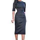 Clearance ! Women Dress, ღ Ninasill ღ High Waist Patchwork Geometric Print Split Party Evening Prom Swing Dress
