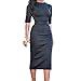 Clearance ! Women Dress, ღ Ninasill ღ High Waist Patchwork Geometric Print Split Party Evening Prom Swing Dress