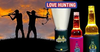 LED Flashlight Beverage Can Bottle Cooler Torch Light for Outdoors. Boating. Fishing. Camping. Hiking. Sports. Parties and Events, Water Bottle Accessory - Great for Your Gift Baskets. (black)