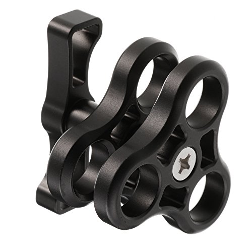 Run Shuangyu 3 Hole Ball Clamp Mount for Underwater Diving Housing Video Sport GoPro Camera Arm Tray Light - Thumbnail 3
