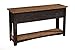 Martin Svensson Home Rustic Sofa Table, Antique Black and Honey Tobacco