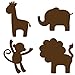 WallPops Espresso Brown Jungle Silhouette Decals
