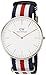Daniel Wellington Men's 0102DW Analog Quartz Canterbury Round Striped Band Watch