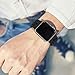 INTENY Compatible for Apple Watch Band 42mm with Case, Soft Silicone Sport Wristband with Apple Watch Screen Protector Compatible for iWatch Apple Watch Series 1,2,3,4, 42mm M/L, Anthracite Black