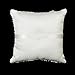 CJESLNA Wedding Ring Satin Diamante Flower Pillow, 15cmx15cm, White