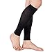 TOFLY® Calf Compression Sleeve for Men & Women, 1 Pair, Footless Compression Socks 20-30mmHg for Leg Support, Shin Splint, Pain Relief, Swelling, Varicose Veins, Maternity, Nursing, Travel, Black XL