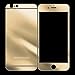AcenX Extra Mirror Bright Plated Film Premium Tempered Protective Mirror Effect Glass Film Screen Protector for iPhone 6 Screen Protector Skin (Gold)