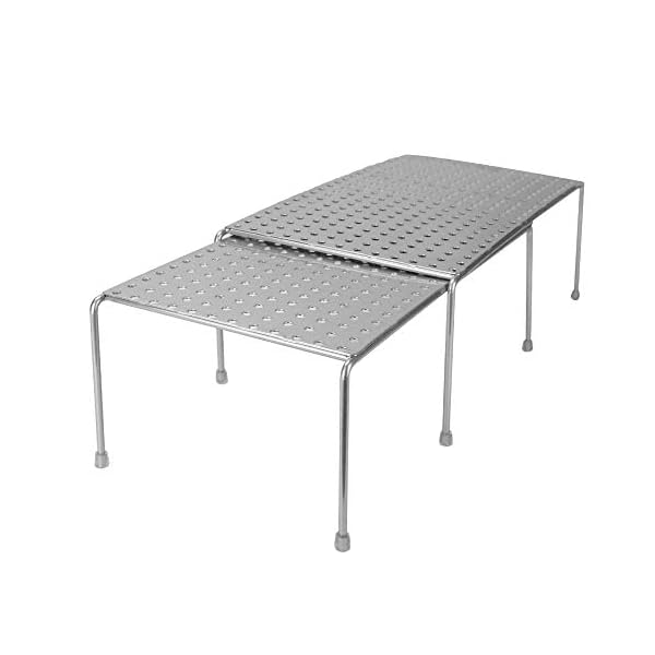 Expandable-Kitchen-Shelf-Set-of-2-Free-Standing-Spice-Rack-Pantry-Organiser-Cupboard-Storage-Shelf-Expanding-Storage-Rack-MW Expandable Kitchen Shelf - Set of 2 | Free Standing Shelf Organiser | Pantry Organiser | Cupboard Storage Shelf…