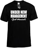 Unisex T-Shirt (UNDER NEW MANAGEMENT (JUST MARRIED)) Wedding Bridal Party Shirt
