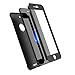 NOHON iPhone 7 Plus Case, Full Body [2-Piece] Ultra Slim/Thin Lightweight Breathable Cooling Mesh Case, Hard PC Plastic Cover w/Tempered Glass Screen Protector for iPhone 7 Plus (Black)