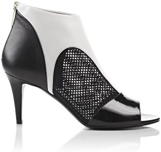 Tamara Mellon Chief Designer Jimmy Choo Game Booties 70MM 7.5 Black/White