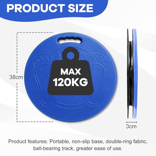 Rotating Transfer Table, Non-slip Swivel Disc, Patient Transfer From Wheelchair to Bed, Bathroom, Toilet and Car, 360° Swivel Transfer Plate