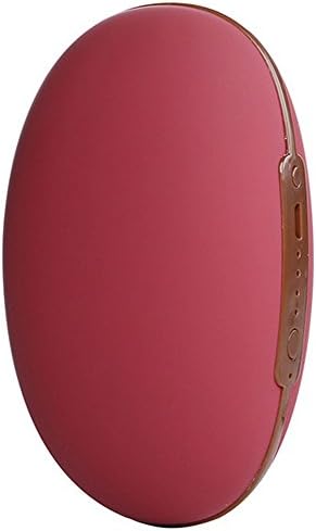 Haoran Beanstalk Rechargeable Hand Warmer Power Bank, Second-generation Warm Heart USB Hand Warmers, 5000mAh External Battery Portable Charger, Best Christmas Gifts for Family and Friends, Red