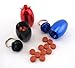 The Classics 3-pack Pocket-Sized Pill Pod Case with Key Ring, 1-3/4 x 1 Inches Each, Assorted Colors (TPG-34503)
