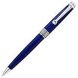 Montegrappa Piacere Chrome Cobalt Blue Micro Ballpoint Pen ISPYMBBD