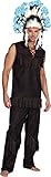 Dreamgirl Men's Chief Wansum Tail Costume, Black, Large
