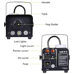 Fog Machine JDR Smoke Machine Controllable LED