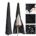 Umbrella Covers - Patio Waterproof Parasol Covers with Storage Zipper Bag Fits 7ft to 11ft Umbrellas for Outdoor Market Umbrellas Black