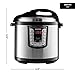 Gourmia GPC1000 Smart Pot Electric Digital Multifunction Pressure Cooker, 13 Programmable Cooking Modes, 10 Quart Stainless Steel, with Steam Rack, 1400 Watts- Includes Free Recipe Book - 110V