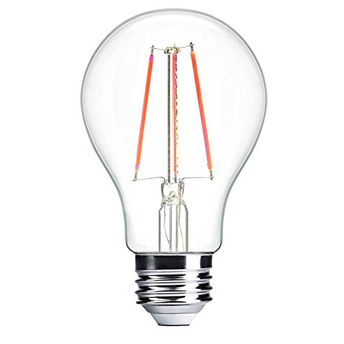 LED Grow Light bulb, E26 6w Plant Grow Light flowering control bulb with Full Spectrum for indoor Greenhouse Suitable for Container Planting pitaya long flowering flowers etc (1 Pack)