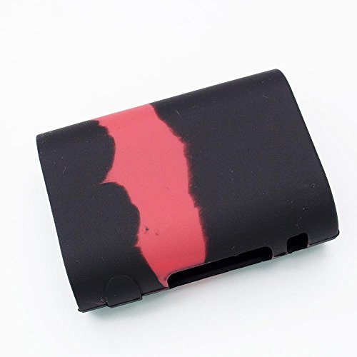 Case Silicone Cover for iStick Pico 75W TC Protective Gel Skin Cases Sleeve Covers Wrap (Black+Red)