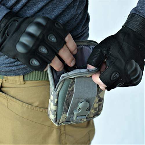 Military Tactical [MESH] Hat Bundle: 20-in-1 Tool, Operator Cap Embroidered Morale Patches (Velcro) Pouch Airsoft/Paintball - [U.S. Army - ACU Digital Camo] - Thumbnail 4