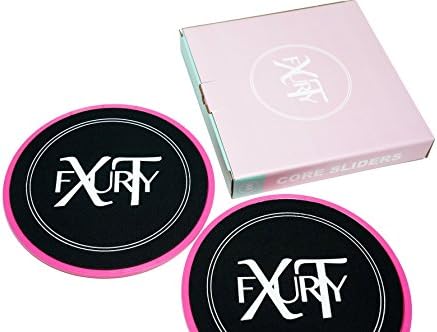 Gliding Discs - Premium Core Sliders for all Levels of Fitness, Cardio, Strength, Toning, Stability, & Core Abdominals - Dual Sided for all Types of Floors by XTFury