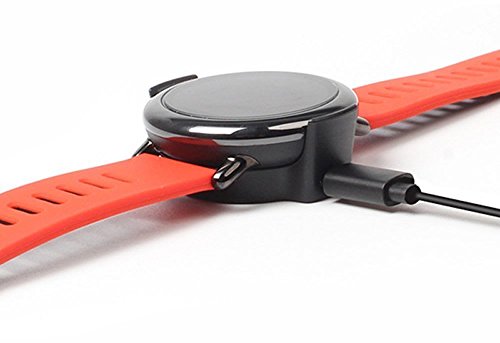 Sikai Pace Charger SIKAI Portable Magnetic Replacement Charger Dock For Huami Amazfit A1612B PACE Smart Watch With 3.3 Feet Micro USB Charging Cable (Black)