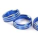 JOIN-WIT 6pcs Inner Air Conditioner & Audio & Trailer & 4WD Switch Knob Ring Button Cover Trim for Ford F150 XLT 2016 2017 (Blue)
