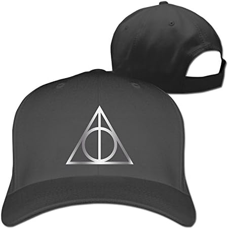 Deathly Hallows Platinum Style Baseball Snapback Cap Black