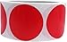 Red Color Coding Labels Round Circle Dots 2 Inch 500 Total Adhesive Stickers