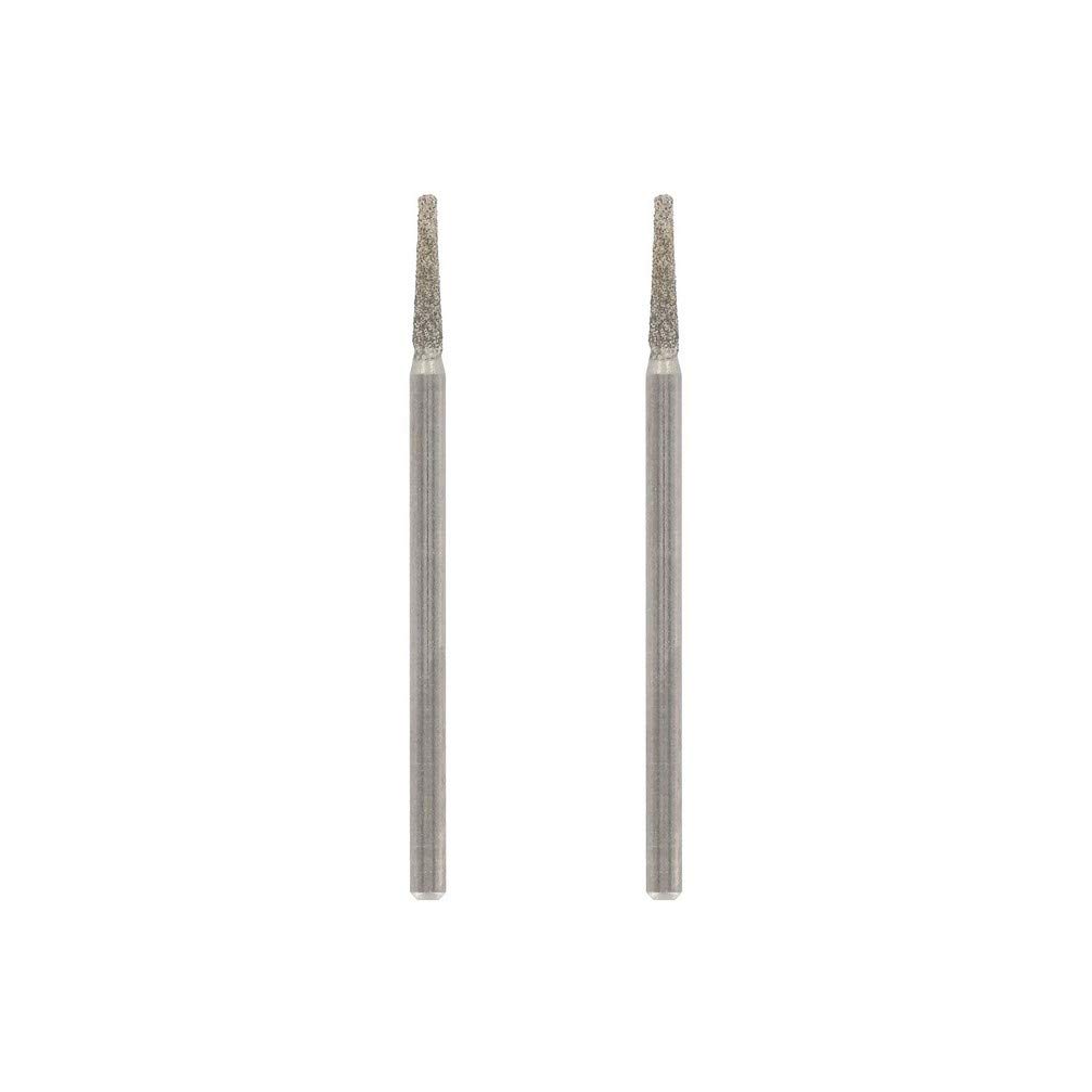 Dremel 7134 Diamond Flat Head Points, Accessory Set 2-pack with 2.0 mm Bits for Engraving, Carving and Cutting