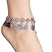 Lace Living Bohemian Gypsy Sexy Vintage Coin Anklet Tassels Wedding Foot Sandal Beach Prom Dazzling Paillette Ankle Bracelet