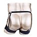 CHICTRY Men's Patent Leather Jockstraps Boxers Briefs Hollow Out Backless Bikini Underwear