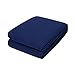 HollyHOME Luxury Checkered Super Soft Solid Single Pinsonic Quilted Bed Quilt Bedspread Bed Cover, Blue, Twin