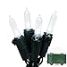 Vmanoo M5 Battery Operated String Lights 50LED Clear Mini Fairy Christmas Decor 5 Modes Timer For Outdoor Indoor Garden Patio Lawn Wedding Decorations (White)