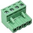 CAQL New 5Pcs 4-Pin Pluggable Quick Connector - Terminal Block - Phoenix Power Plug for AUDIOCONTROL DM-608 DM-810 DQDX DQ-61 LC2I LC6I LC7I LC8I LCQ EQL EQX LC7 LCQ Epic Matrix EPICENTER