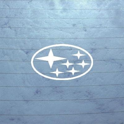 cybersavs Window Auto Decor Laptop Subaru Decal Sticker Die Cut Notebook Wall Art Impreza Baja WRX Bike Decoration Car Helmet White Adhesive Vinyl