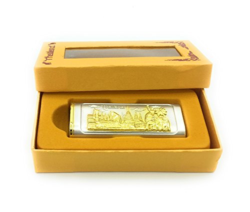 WD- Thailand unique Cigarette Lighter Sheath Case Holder - Lighter sleeve Metal silver gold great Gift and Collectible