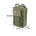 AMYIPO MOLLE Pouch Multi-Purpose Compact Tactical Waist Bags Small Utility Pouch 2 PCS Small Pouch (Green - 2 PCS)