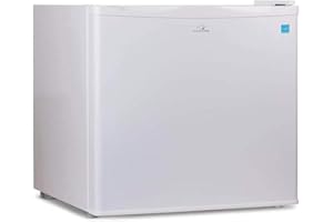 Commercial Cool CCUK12W 1.2 Cu. Ft. Upright Freezer with Adjustable Thermostat Control and R600a Refrigerant, White