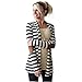Cardigan Jacket,Morecome Women Casual Long Sleeve Striped Cardigans Patchwork Outwear