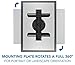 Mount-It! TV Wall Mount Landscape to Portrait Rotation, Fixed Mounting Bracket, Low-Profile for Samsung, Sony, Toshiba, Sharp, LG, Element, Westinghouse, TCL 32 to 60 Inch (Some 70