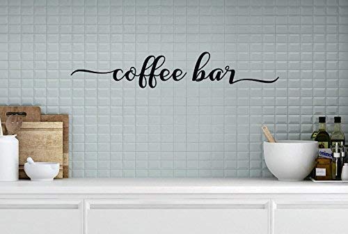 Amazon Com Coffee Bar Vinyl Coffee Bar Decal Coffee Bar Decor