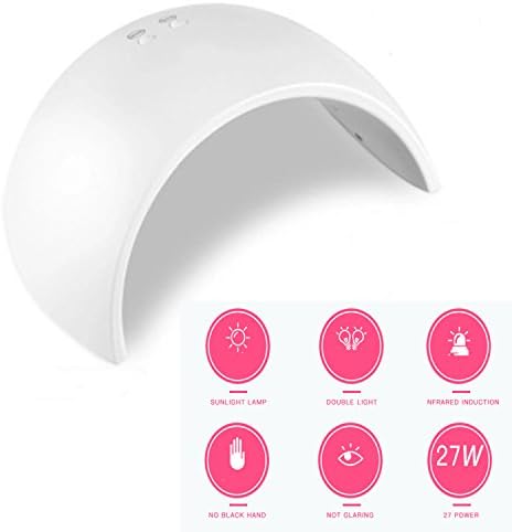 Szsmart 9X 27W LED UV Nail Dryer Curing Lamp with 60 and 90 Second Timers for Gel Based Polishes Manicure/Pedicure
