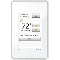 Schluter Ditra-Heat-E-WiFi Thermostat with Floor Sensor - Ideal for Home Floor Heating - Programmable Touchscreen, Energy Mon