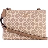 GUESS Factory Women's Akir Triple Compartment Logo Crossbody