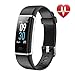 LETSCOM Fitness Tracker, Heart Rate Monitor Watch with Color Screen, IP68 Waterproof, Step Counter, Calorie Counter, Sleep Monitor, Pedometer, Smart Watch for Kids Women and Men