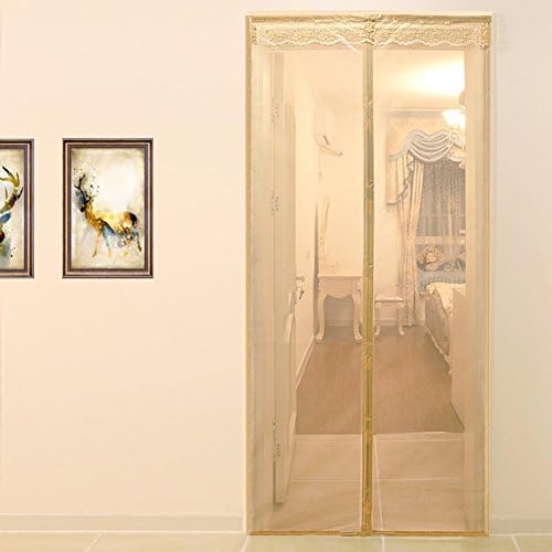 QT Velcro magnetic soft screen door, Partition curtain Mosquito-proof curtain summer Household bedroom encryption Soft sand screen door,A_100x200cm