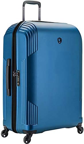 Traveler's Choice Archer 29-Inch Polycarbonate Hardside Spinner Luggage | Durable, Green Checked Bag With 360° Spinner Wheels & USB Port